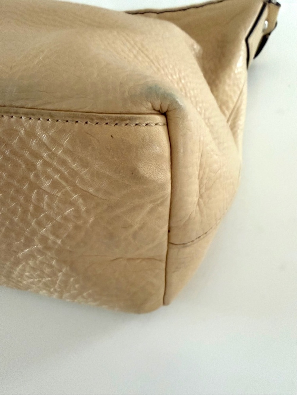 COACH•vintage sarah tan hobo shoulder pebble leather bag - Picture 7 of 10